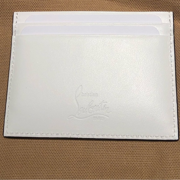 Christian Louboutin-W Kios Loubinthesky Laser-Cut Card Case - Picture 12 of 13